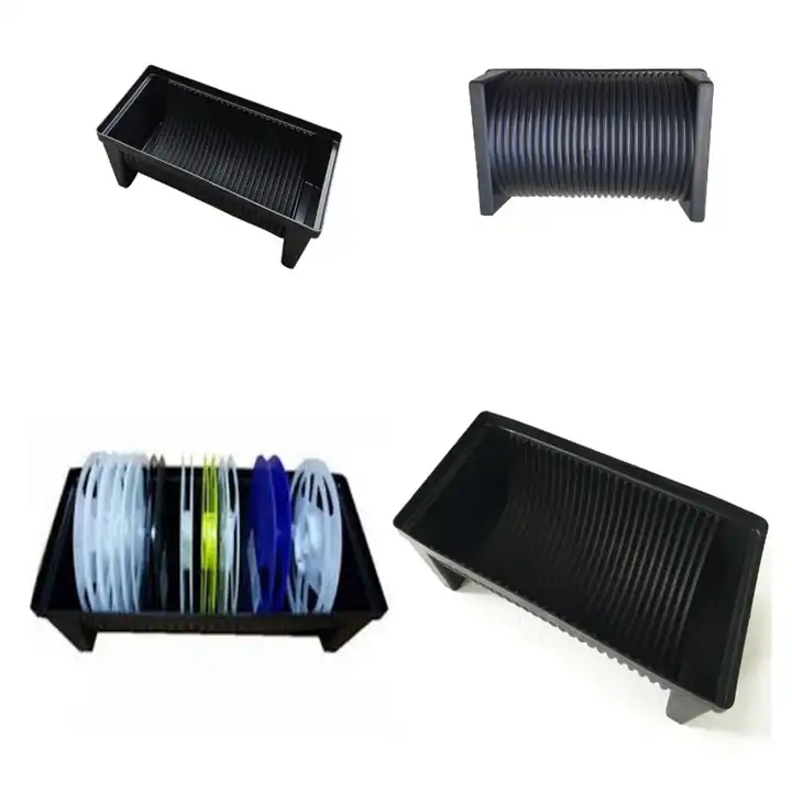 ESD stackable plastic box/SMT Reel Box for storage